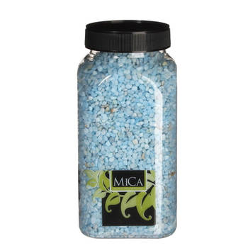 3 stuks - Mica Decorations - Gravel lichtblauw fles 1 kilogram