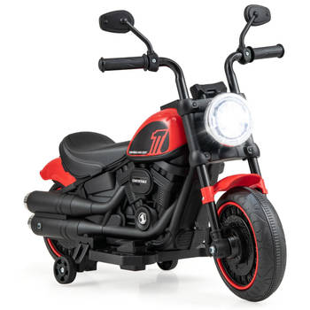 Costway Elektrische Motorfiets Chopper voor Kinderen 6V 1,5-2,5 km/u Rood - Accuvoertuig