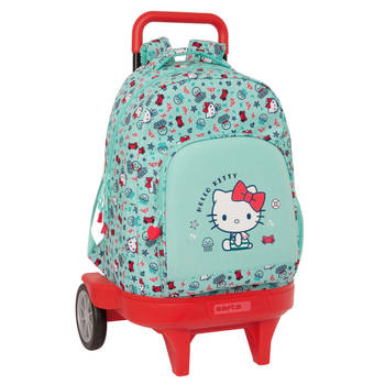 Schoolrugzak met Wielen Hello Kitty Sea lovers Turkoois 33 X 45 X 22 cm