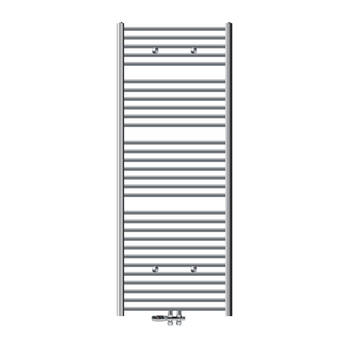 Badkamerradiator Sahara 750 x 1800 mm chroom gebogen met middenaansluiting