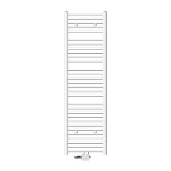 Badkamerradiator Sahara 500 x 1800 mm Wit gebogen + middenaansluiting