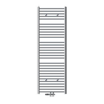 Badkamerradiator Sahara 600x1800 mm chroom gebogen met middenaansluiting