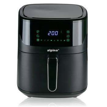 alpina Digitale Airfryer XL - Heteluchtfriteuse 6L - Air Fryer voor 4 tot 6 Personen - Hetelucht Friteuse