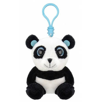 Pluche mini panda knuffel sleutelhanger 9 cm - Knuffel sleutelhangers