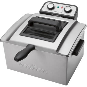 ProfiCook FR 1038 Dubbele Friteuse - Friteuse met 2 kleine & 1 grote mand - 3720 watt