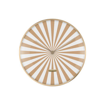 Karlsson - Wandklok Candy Swirl Dome - Soft brown & white- Ø40cm