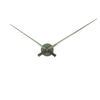 Karlsson - Wandklok Little Big Time Metallic - Metallic jungle green- Ø77,5cm