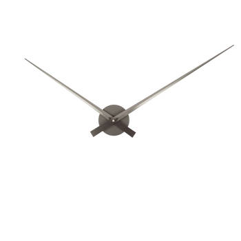 Karlsson - Wandklok Little Big Time Metallic - Metallic dark grey- Ø77,5cm