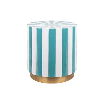 Leitmotiv - Kruk Candy Swirl - Turquoise blue & white