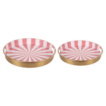 Present Time - Dienblad Candy Swirl - Set van 2