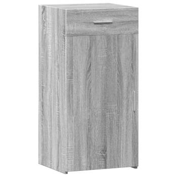 vidaXL Dressoir 45x42,5x93 cm bewerkt hout grijs sonoma eikenkleurig