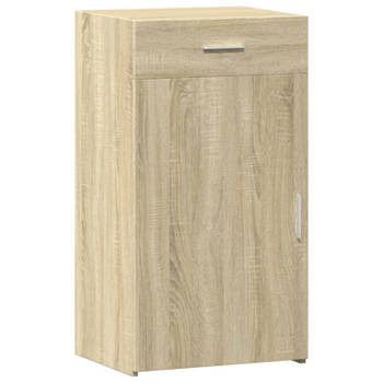 vidaXL Dressoir 50x42,5x93 cm bewerkt hout sonoma eikenkleurig