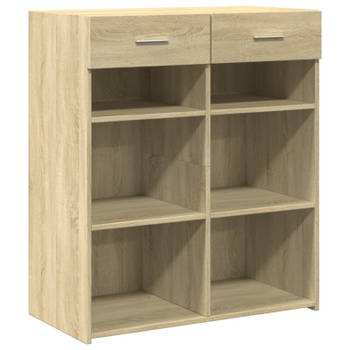 vidaXL Dressoir 80x42,5x93 cm bewerkt hout sonoma eikenkleurig