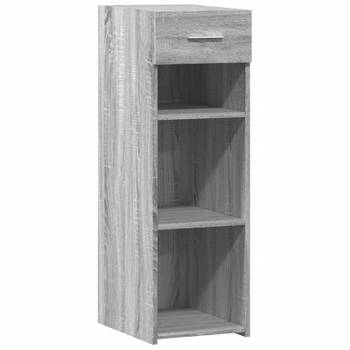 vidaXL Dressoir 30x42,5x93 cm bewerkt hout grijs sonoma eikenkleurig