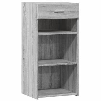 vidaXL Dressoir 45x42,5x93 cm bewerkt hout grijs sonoma eikenkleurig