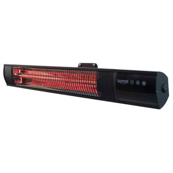 Sunred - Dark lijn - Zwart - Wand model - Terrasverwarmer – Carbon rosé goud technologie - 2500 W –