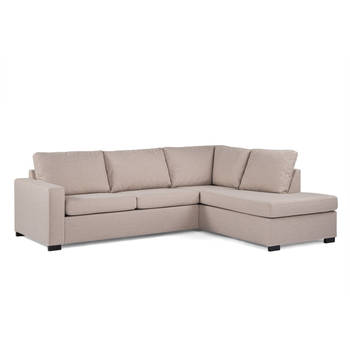 Giga Meubel - Hoekbank Beige Stof - 3-Zits Rechts 252cm - Inari