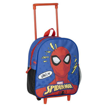 Schoolrugzak met Wielen Spider-Man Blauw 10 x 30 x 25 cm