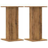 vidaXL Plantenstandaards 2 st 30x30x60 cm hout artisanaal eiken