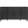 Bertrix 51A dressoir - Leisteen/antraciet decor - 4 deuren en planken - 1 centrale lade