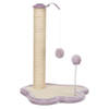 TRIXIE Junior krabpaal - Met paal - 50 cm - Naturel en mauve