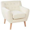 Beliani MOTALA - Fauteuil-Beige-Polyester