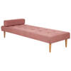 Beliani NIORT - Chaise longue-Roze-Polyester