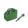 Green Series - Metalen Jerrycan - 10 Liter - Legergroen - met schenktuit