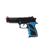 JonoToys Politie speelgoed pistool - kind en volwassenen - verkleed rollenspel - plastic - 22 cm - Speelgoedpistool