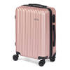 Cabine handbagage reis trolley koffer - zwenkwielen - 57 x 38 x 23 cm - 48 liter - roze - Handbagage koffers