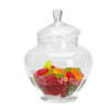 Excellent Houseware Snoeppot/voorraadpot Sweets - 5000 ml - glas - luchtdichte deksel - D21 x H28 cm - Voorraadpot