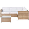 Beliani AVOLA - Loungeset-Wit-PE rotan