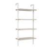 Wandrek ladder boekenkast Stoer - industrieel metaal hout - 152 cm hoog - wit