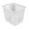 Witte kunststof mand Ezystorage - 25 liter - 38 x 32.5 x 30 cm - Deksels apart bestelbaar