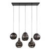 Adam hanglamp 5L - zwart/bruin