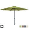 Kopu® Madrid 350 cm Grote Parasol Rond met Beschermhoes - Olijfgroen