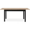 Uitschuifbare tafel Coburg + 1 verlenging 40 cm - industriële stijl - Chene Artisan/noir- 10 mensen - L 137-177 x H 76,5