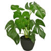 Hoyz Greenery - Kunst Monstera 40 cm in sierpot zwart