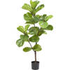 Hoyz Greenery - Kunstplant Ficus Tabaksplant 120 cm