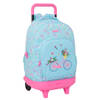 Schoolrugzak met Wielen Safta Blauw 33 x 45 x 22 cm Fiets