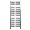 Designradiator "Tharr" recht met buitenaansluiting Chroom 500 x 950 mm