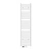 Badkamerradiator Sahara 400 x 1800 mm Wit gebogen + middenaansluiting