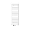 Badkamerradiator Sahara 500 x 1500 mm Wit gebogen + middenaansluiting