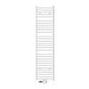 Badkamerradiator Sahara 400 x 1800 mm Wit recht + midden aansluiting