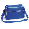 Bagbase Schoudertas Retro - Blauw - polyester - met rits zakken - middelgroot - 40 x 28 x 18 cm - 18L - Schoudertas