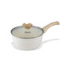 By C&P - Go Ivory Steelpan 18 cm met glazen deksel