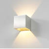 Artdelight Wandlamp Cube 10x10 cm aluminium