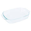 Excellent Houseware Ovenschaal van glas - ovaal - 2 Liter - 30 x 20 x 6 cm - vaatwasser bestendig - Ovenschalen