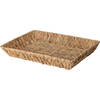 H&S Collection Broodmand - gevlochten riet - naturel - 38 x 28 x 6 cm - broodmand