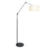 Steinhauer Prestige Chic vloerlamp zwart met beige lampenkap Ø40 cm